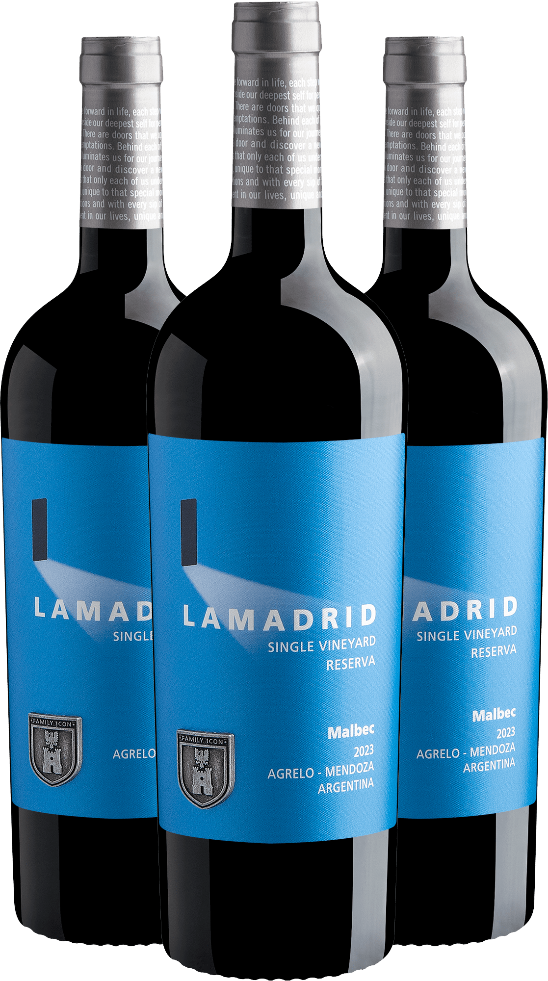 Kit 3 Lamadrid Single Vineyard Reserva Malbec por R$129,90 cada garrafa
