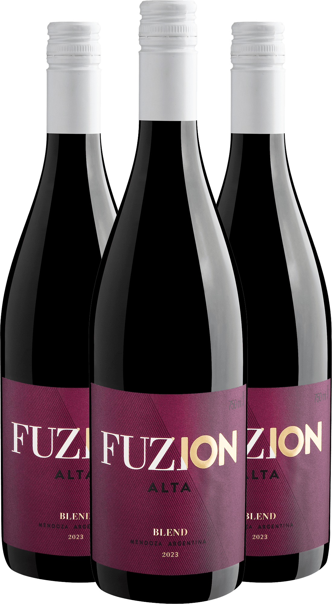 Kit 3 Fuzion Alta Blend por R$84,90 cada garrafa