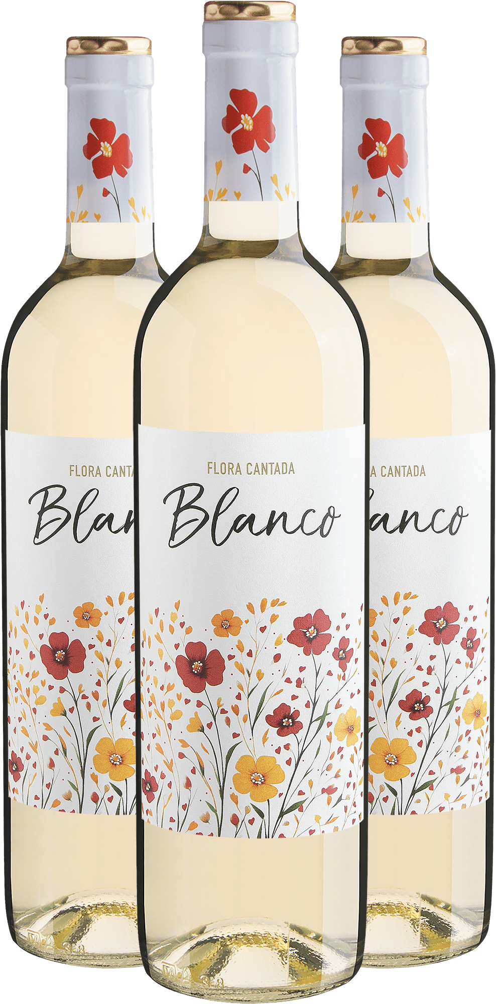 Kit 3 Flora Cantada Blanco