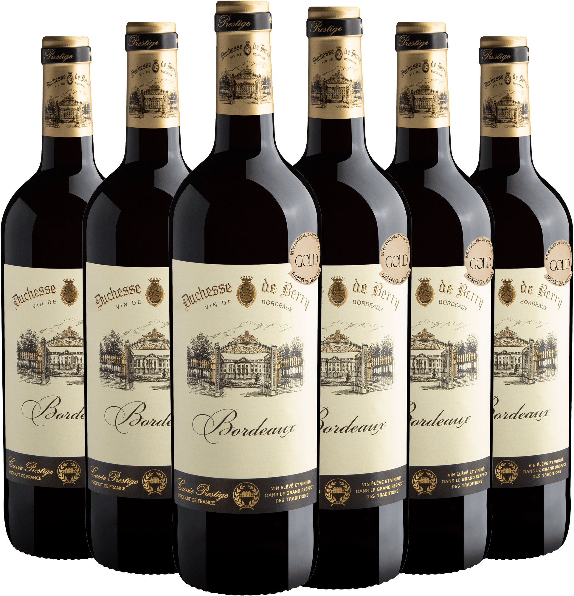 Kit 6 Duchesse de Berry Bordeaux AOP