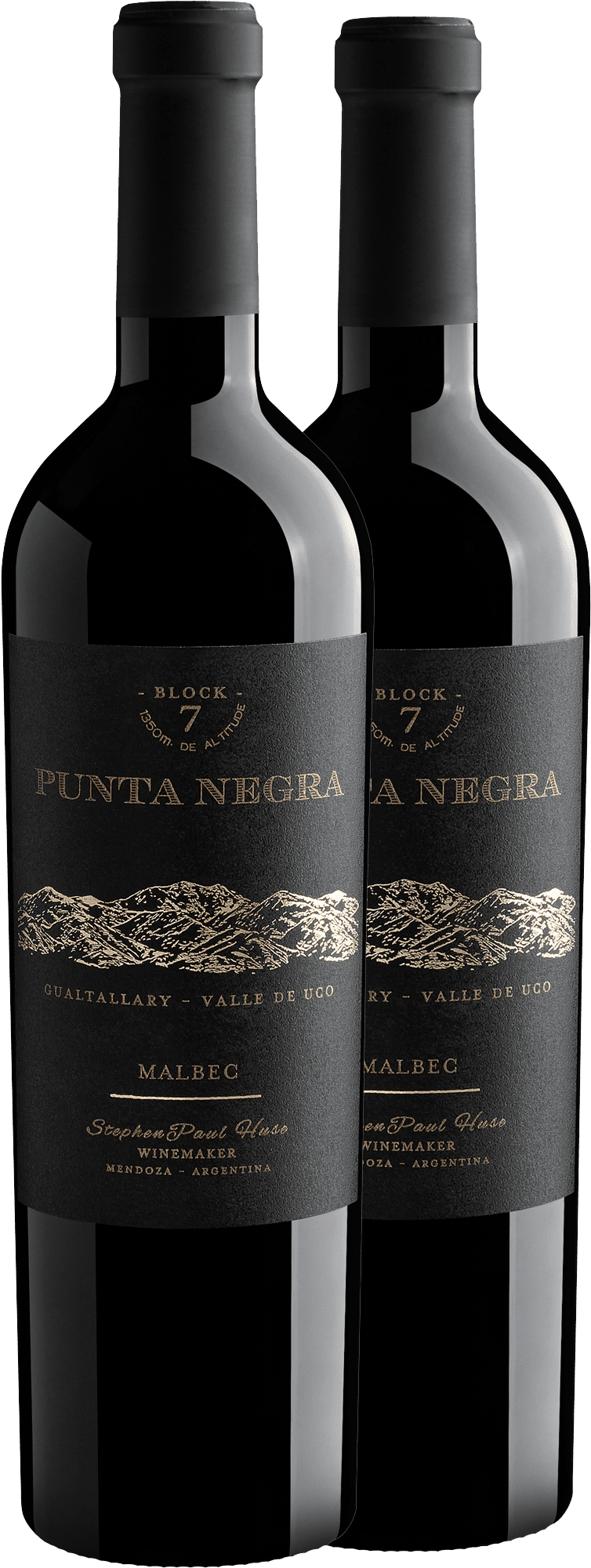 Kit 2 Punta Negra Block 7 por R$89,90 cada garrafa