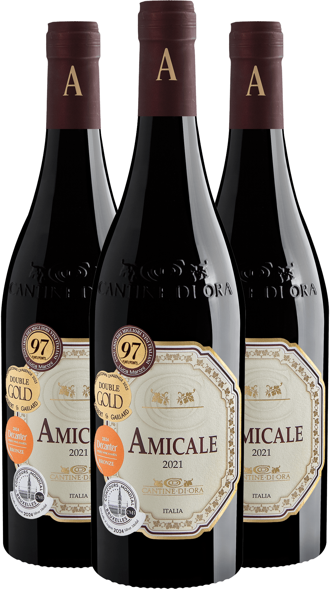 Kit 3 Amicale Vino Rosso Veneto IGT por R$114,90 cada garrafa