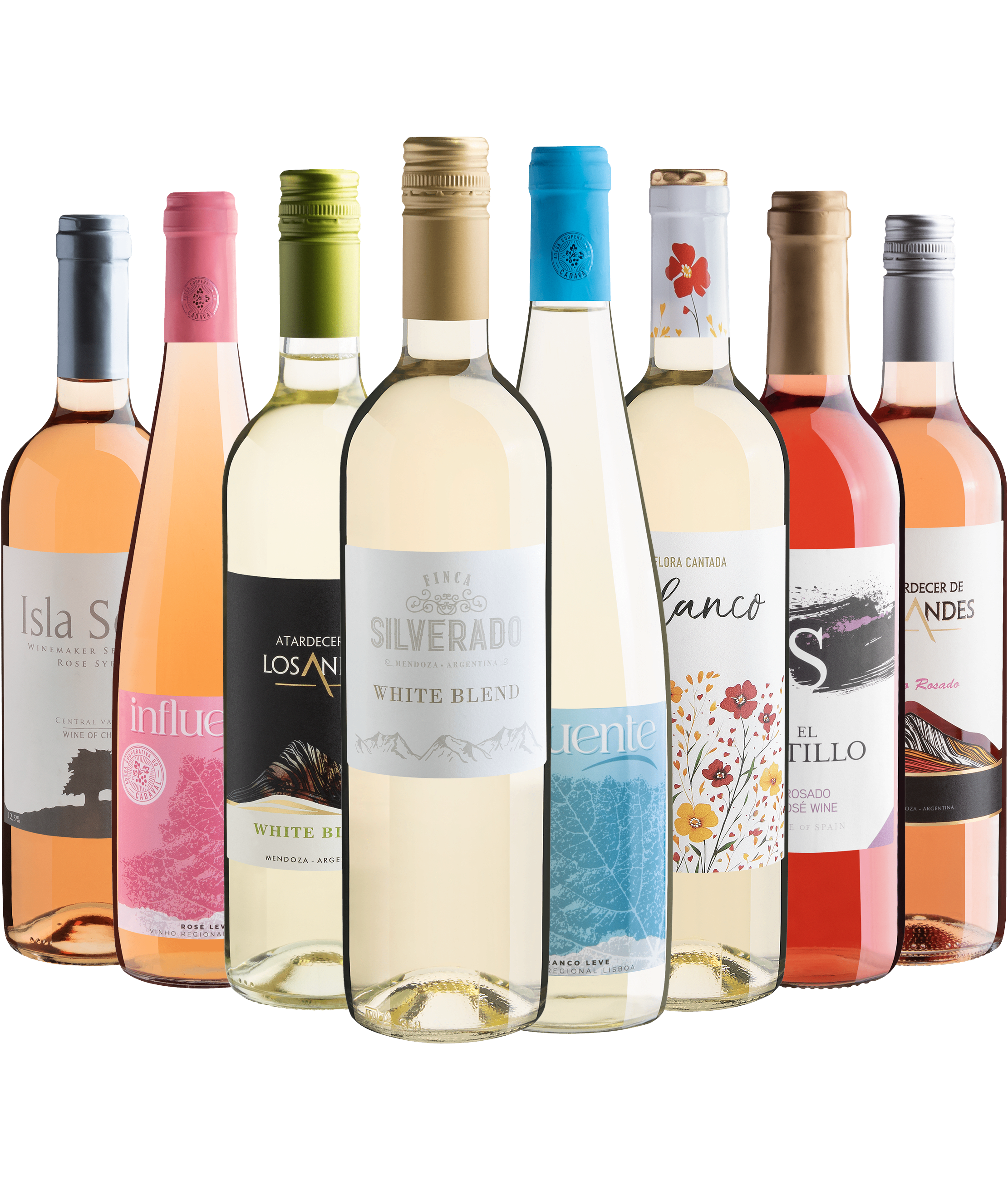 Kit 8 Vinhos Refrescantes por R$26,90 cada garrafa*