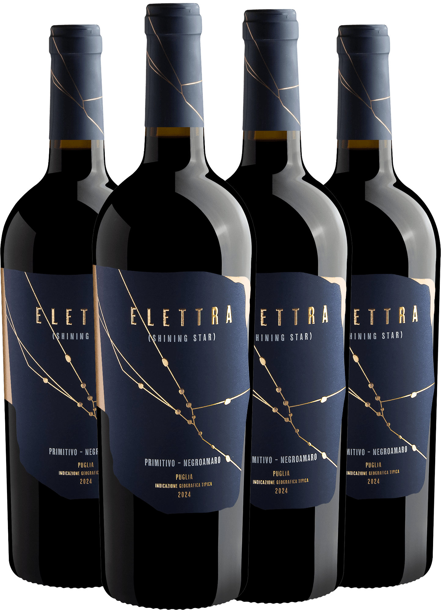 Kit 4 Elettra (Shining Star) Primitivo-Negroamaro Puglia IGT