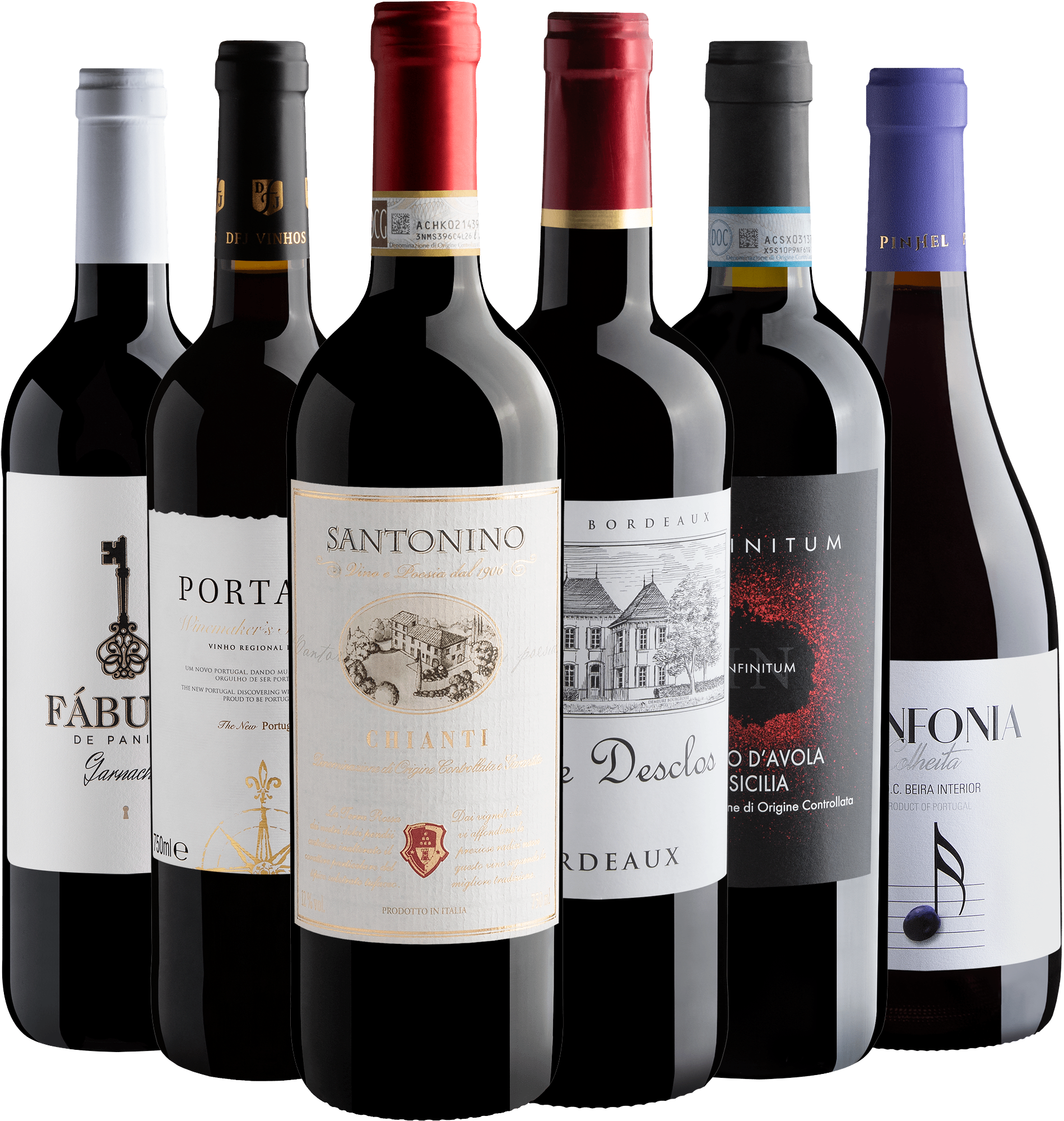 Kit 6 Vinhos Best Sellers do Velho Mundo