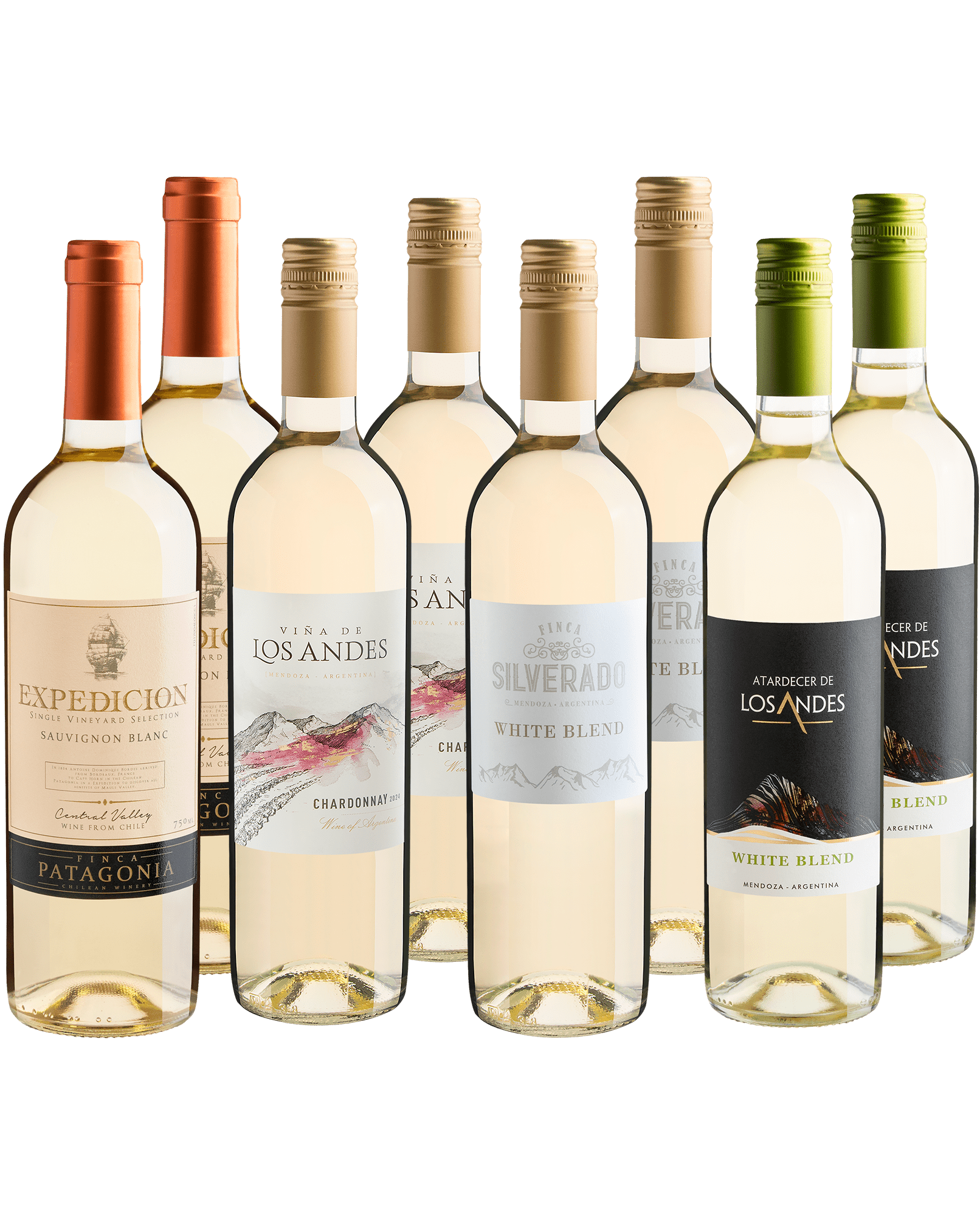 Kit 4 Vinhos Brancos do Novo Mundo em Dobro*