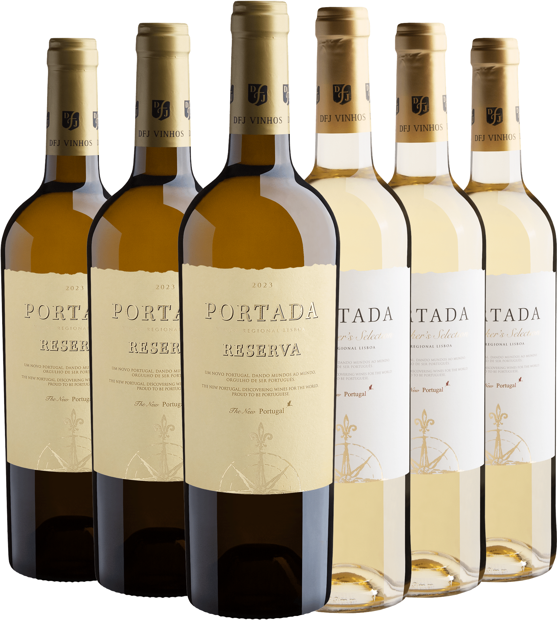 Kit Portada Branco: 3 Reserva + 3 Winemaker's Selection