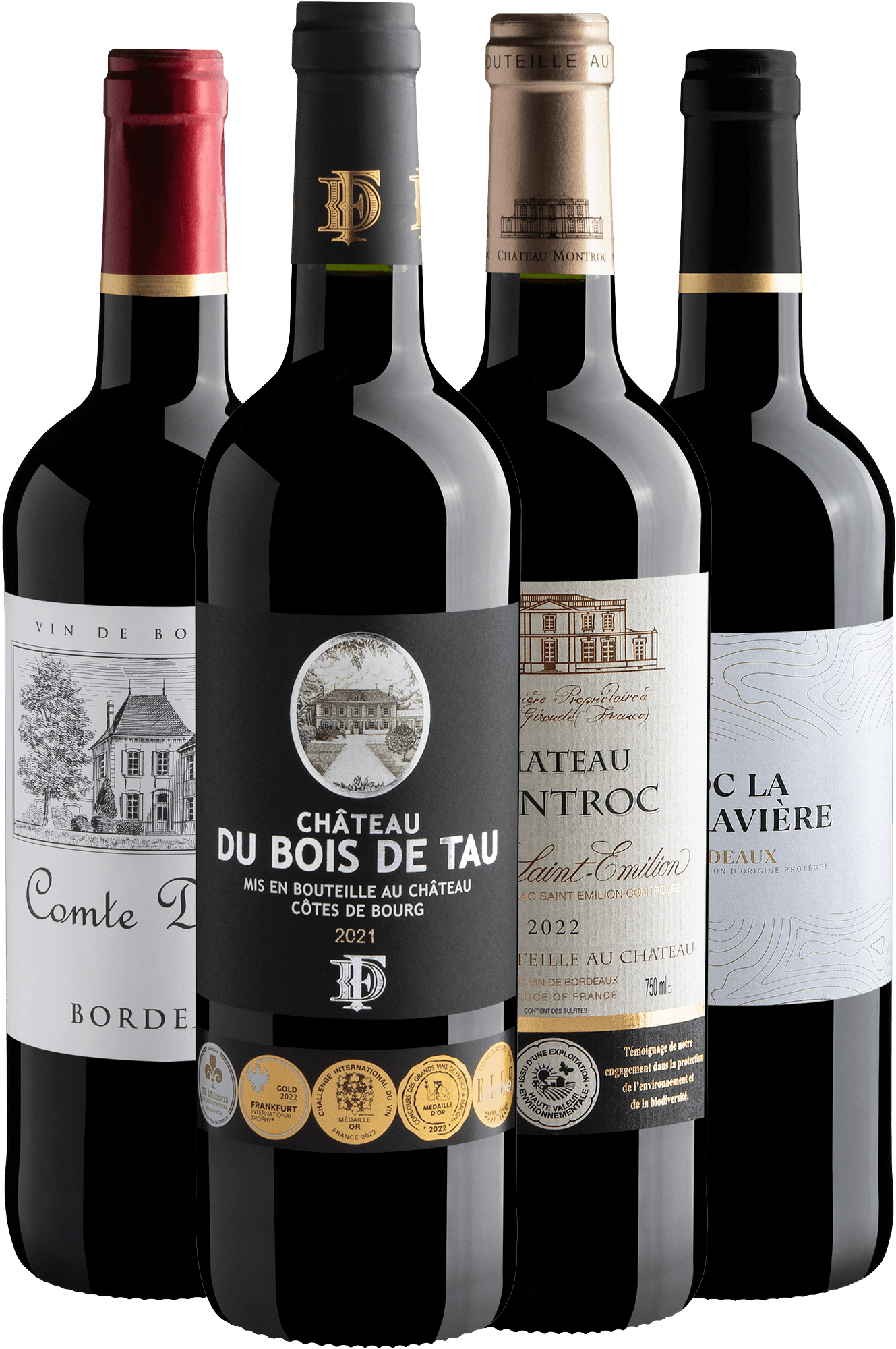 Kit 4 Vinhos de Bordeaux