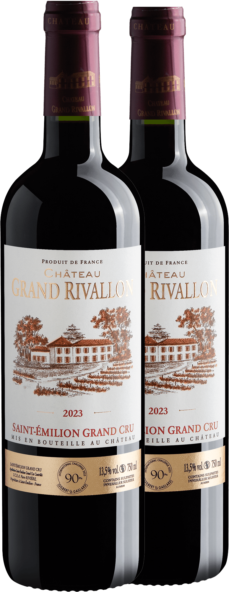Kit 2 Château Grand Rivallon Saint-Émilion Grand Cru