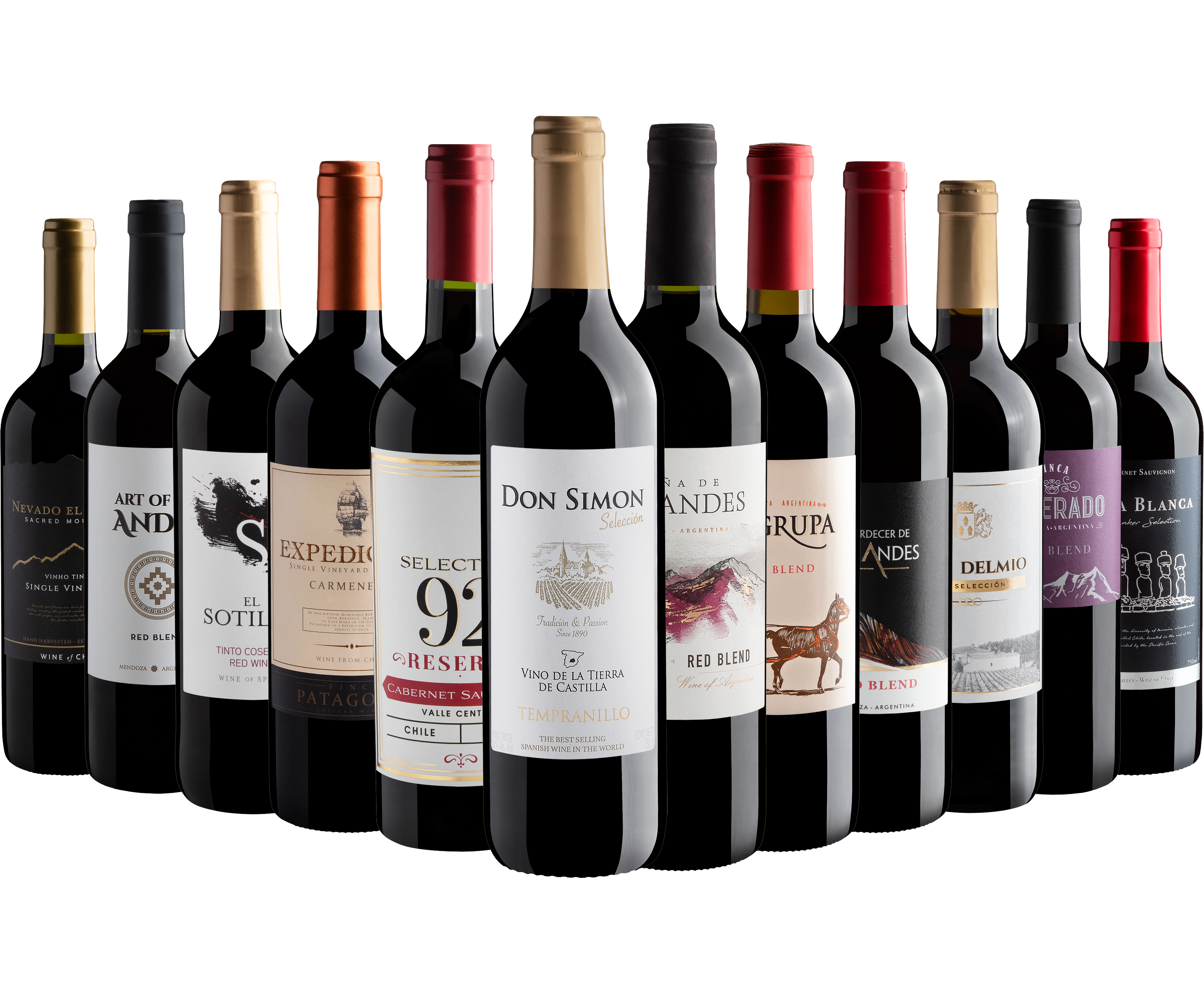 Kit 12 Vinhos + Frete Grátis*