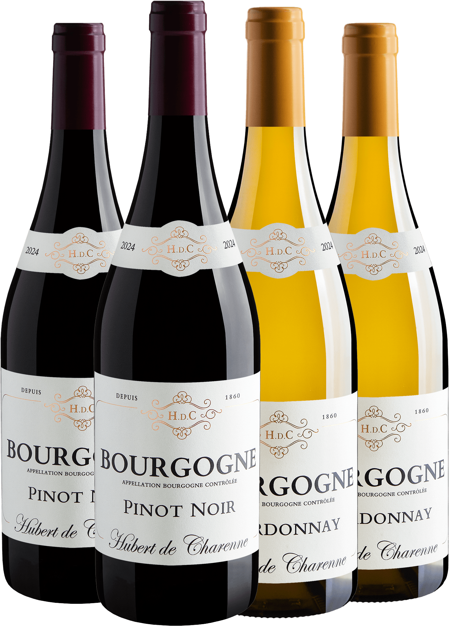 Kit Borgonha em Dobro | 2 Pinot Noirs + 2 Chardonnays