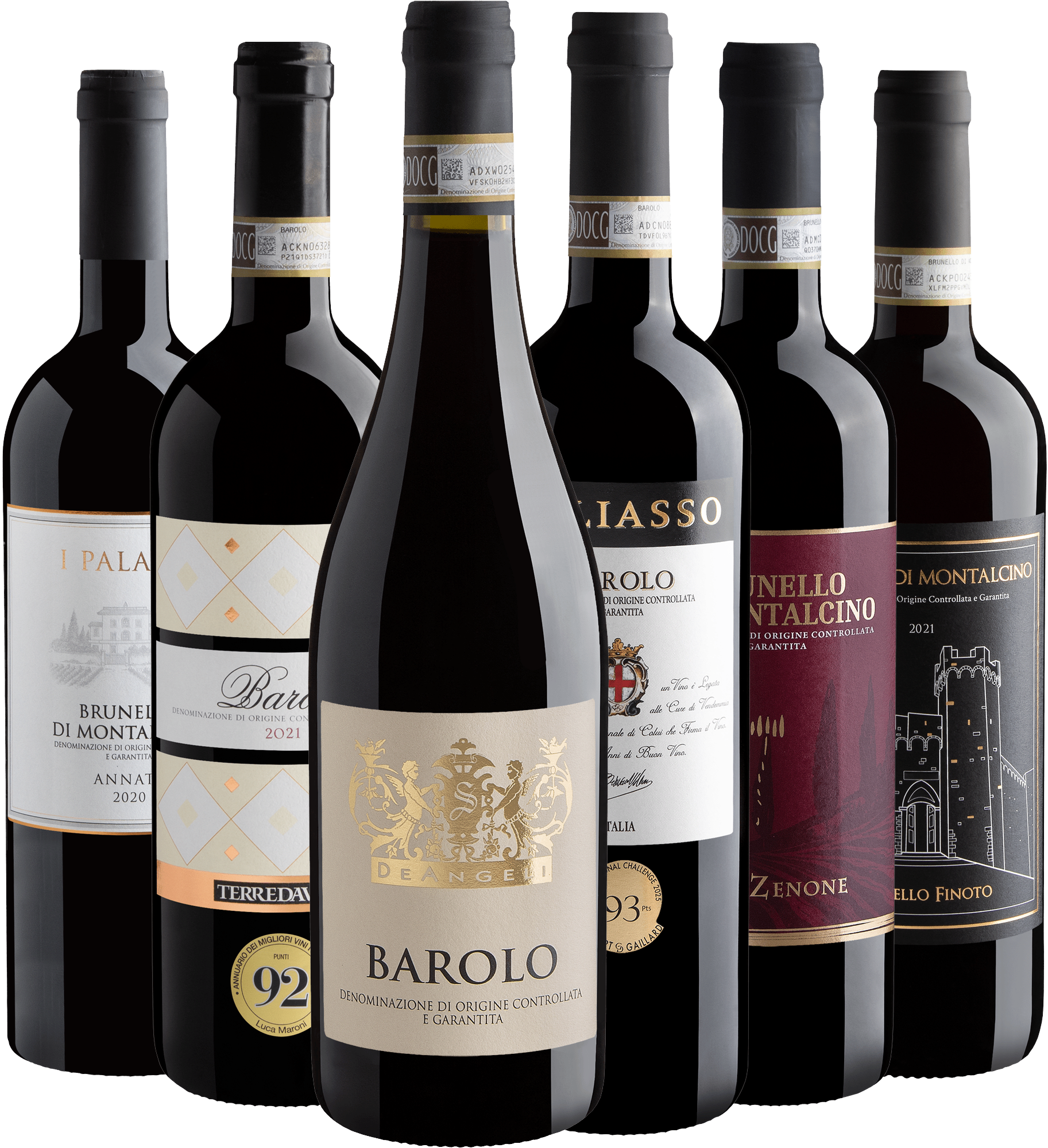 Kit 3 Barolo + 3 Brunello di Montalcino