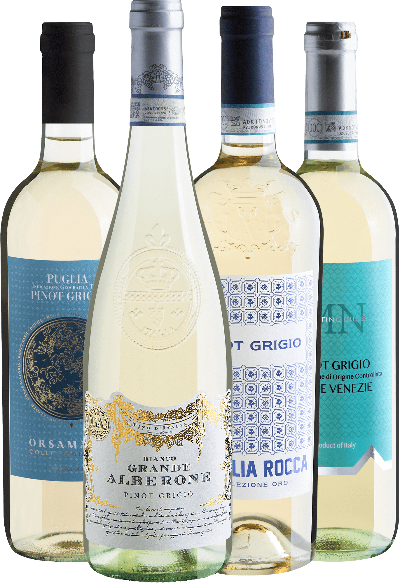 Kit 4 Pinots Grigios Italianos