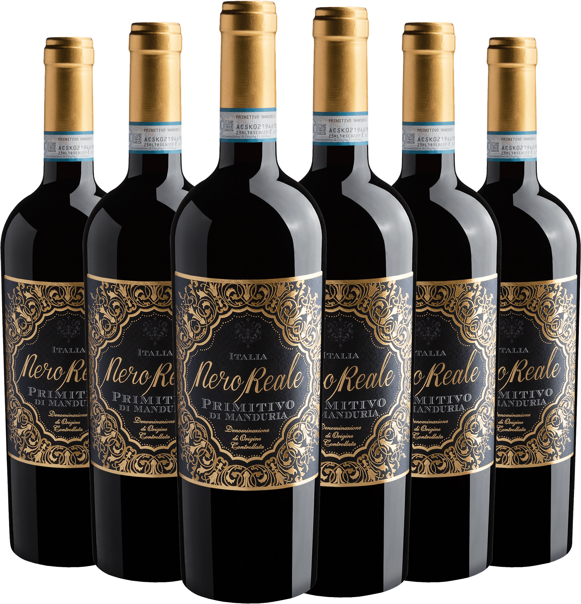 Kit 6 Nero Reale Primitivo di Manduria DOC