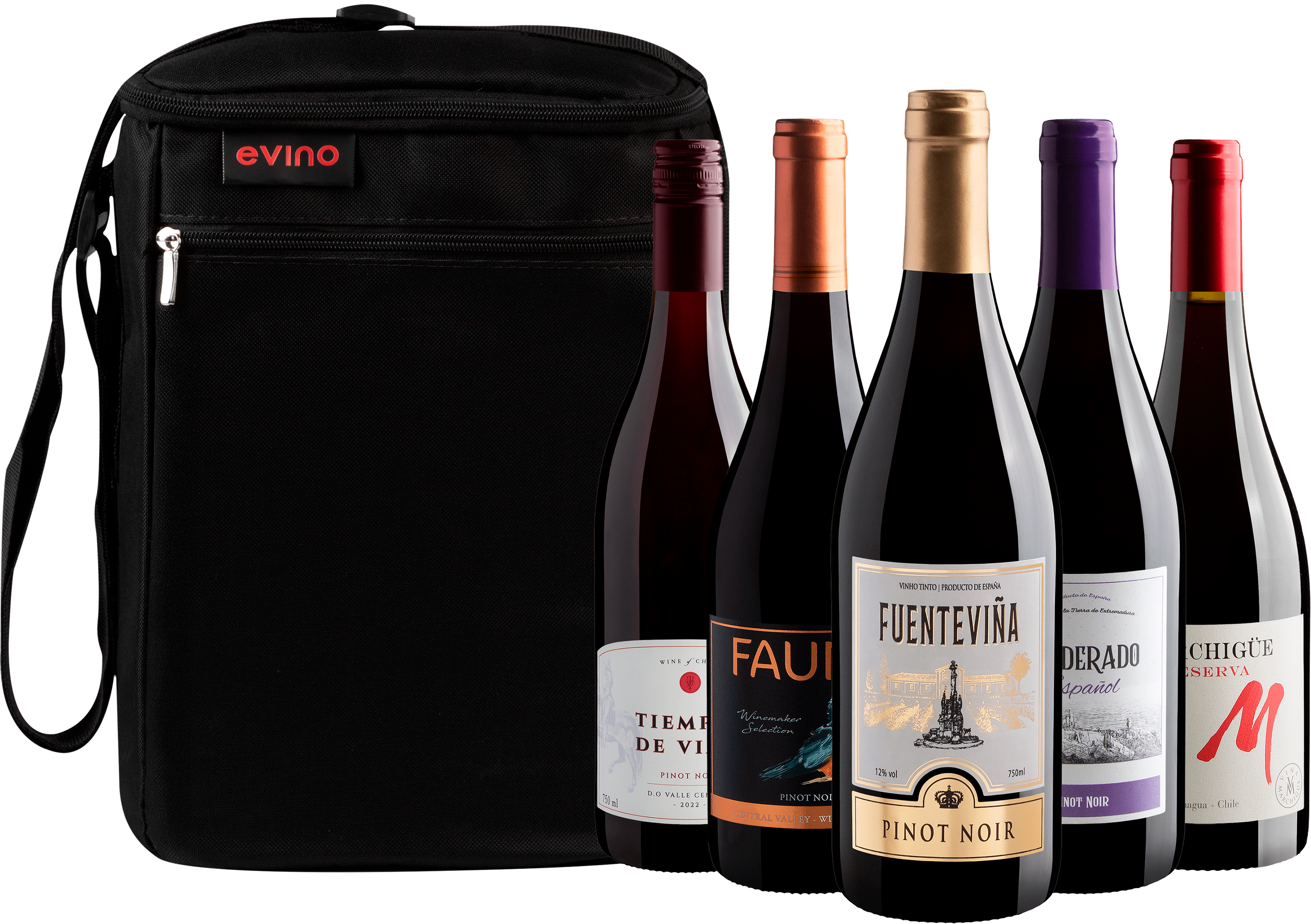 Kit 5 Pinots Noirs + Bolsa Exclusiva