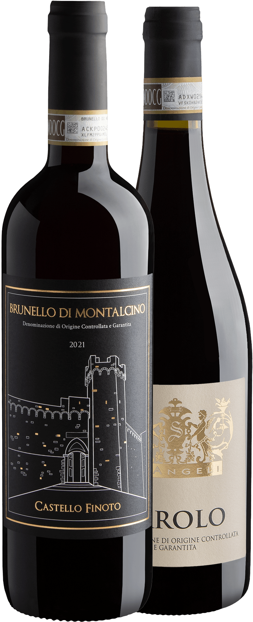 Kit 1 Brunello Castello Finoto + 1 Barolo DeAngeli