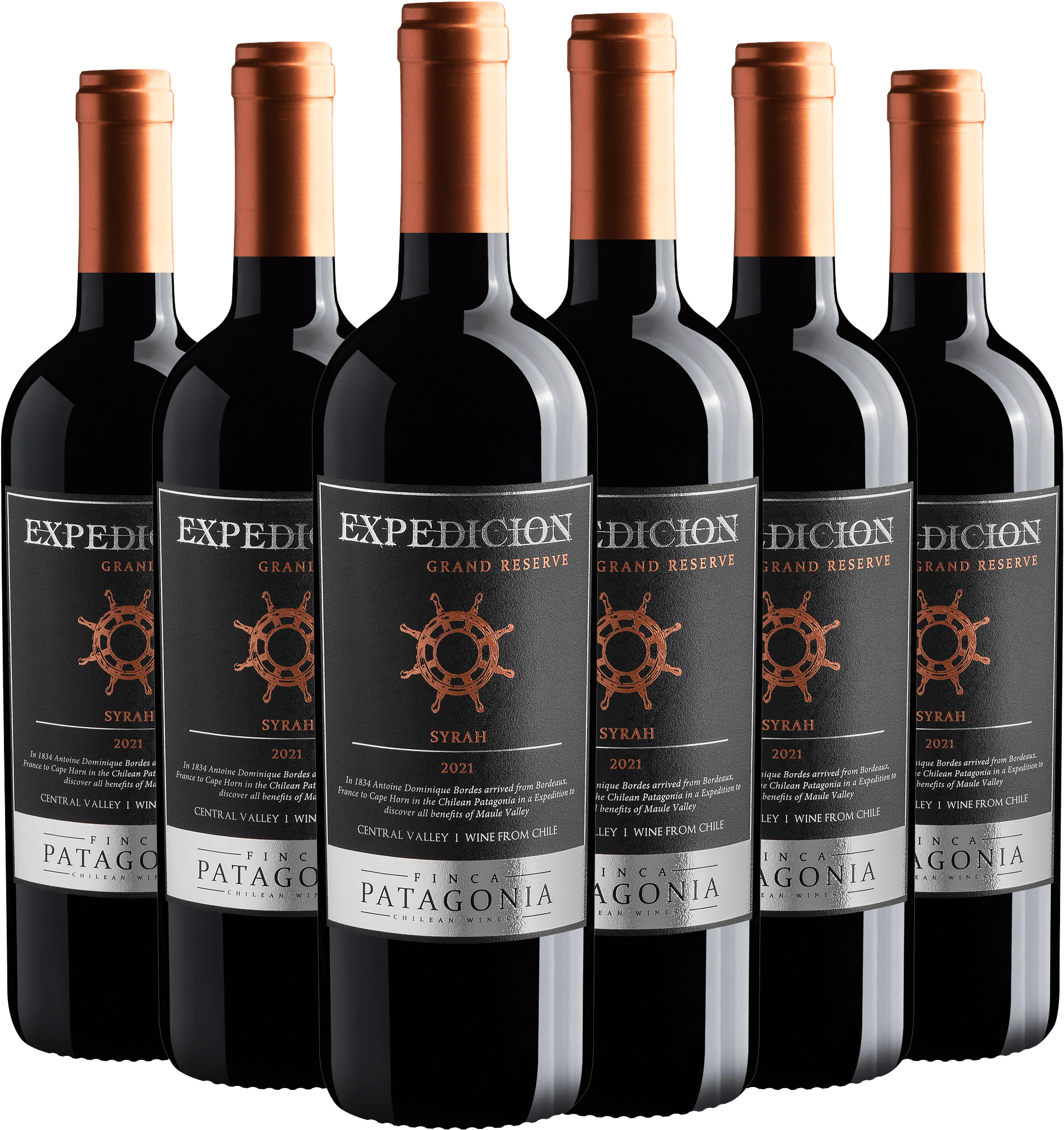 Kit 6 Finca Patagonia Expedicion Grand Reserve Syrah Central Valley D.O.