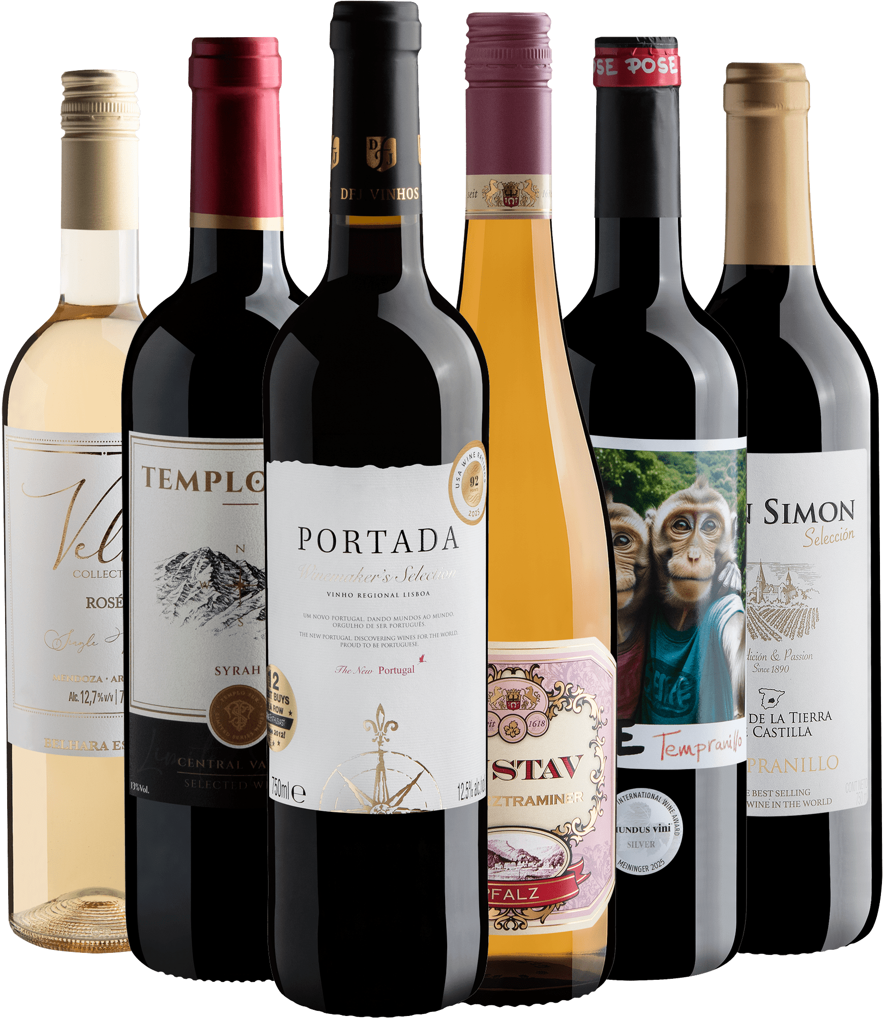 Kit 6 Vinhos Best Sellers