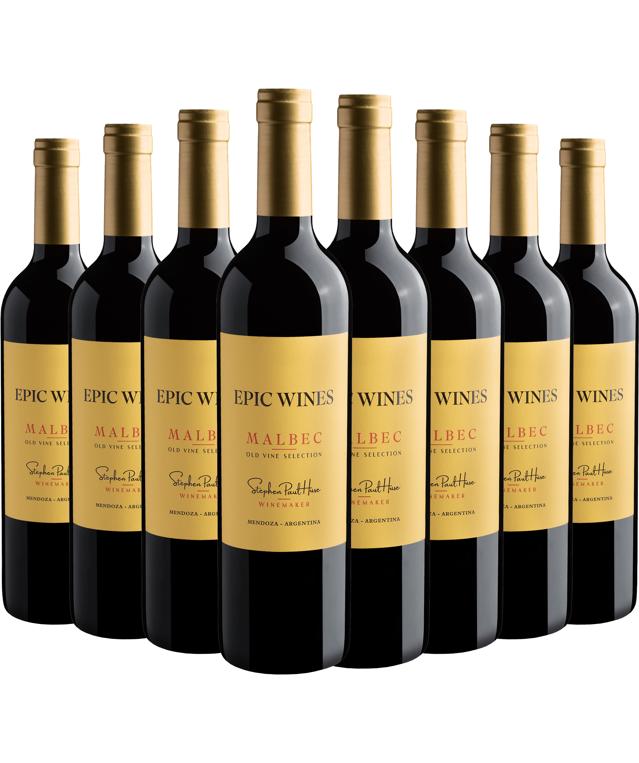 Kit 8 Epic Wines Malbec Old Vine Selection*