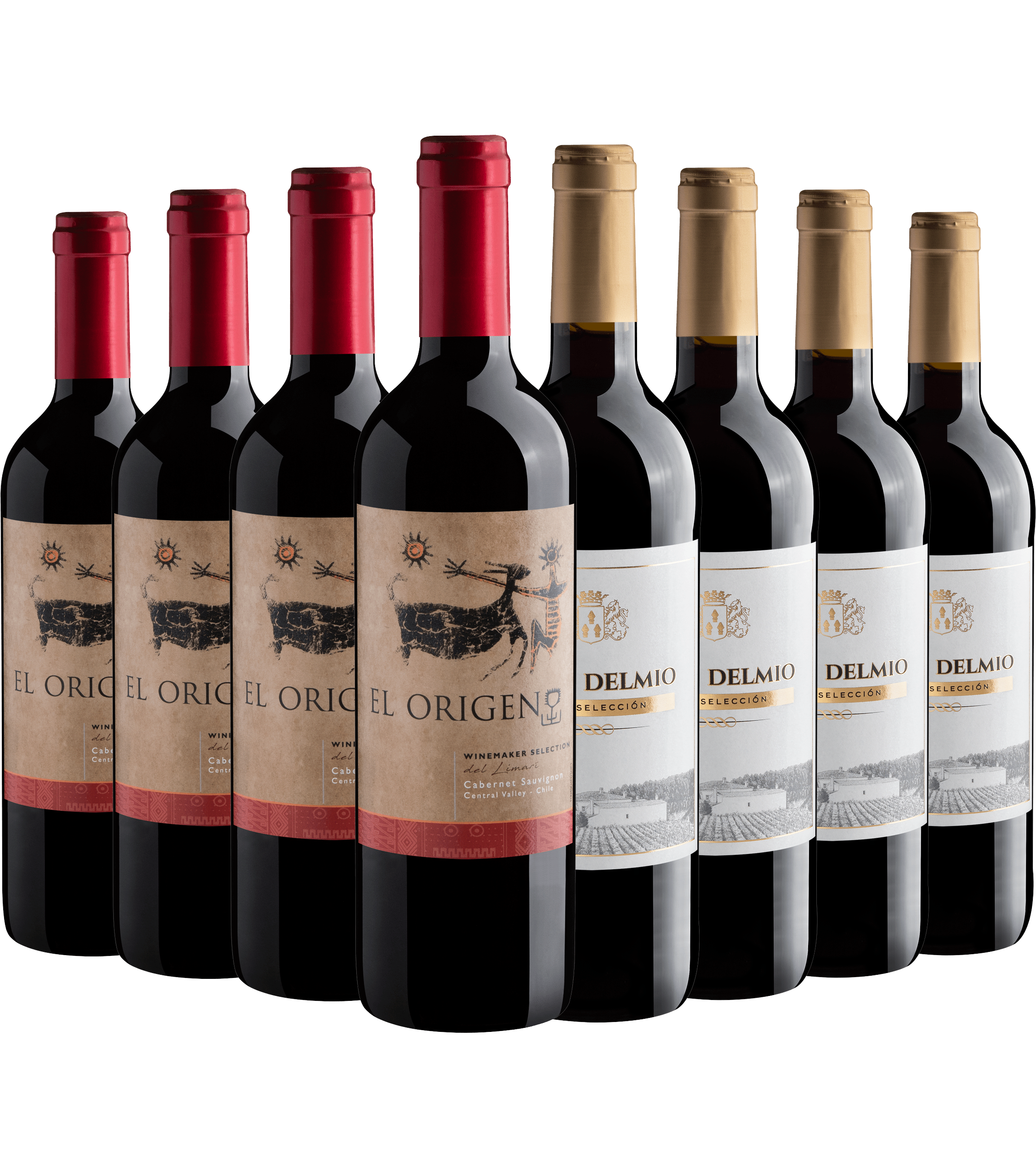 Kit Chile e Espanha | 4 El Origen + 4 Gran Delmio