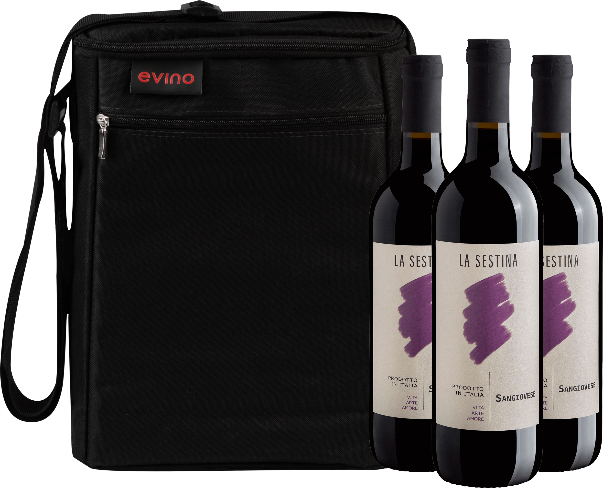 Kit 3 La Sestina Sangiovese Puglia IGT + Bolsa Exclusiva