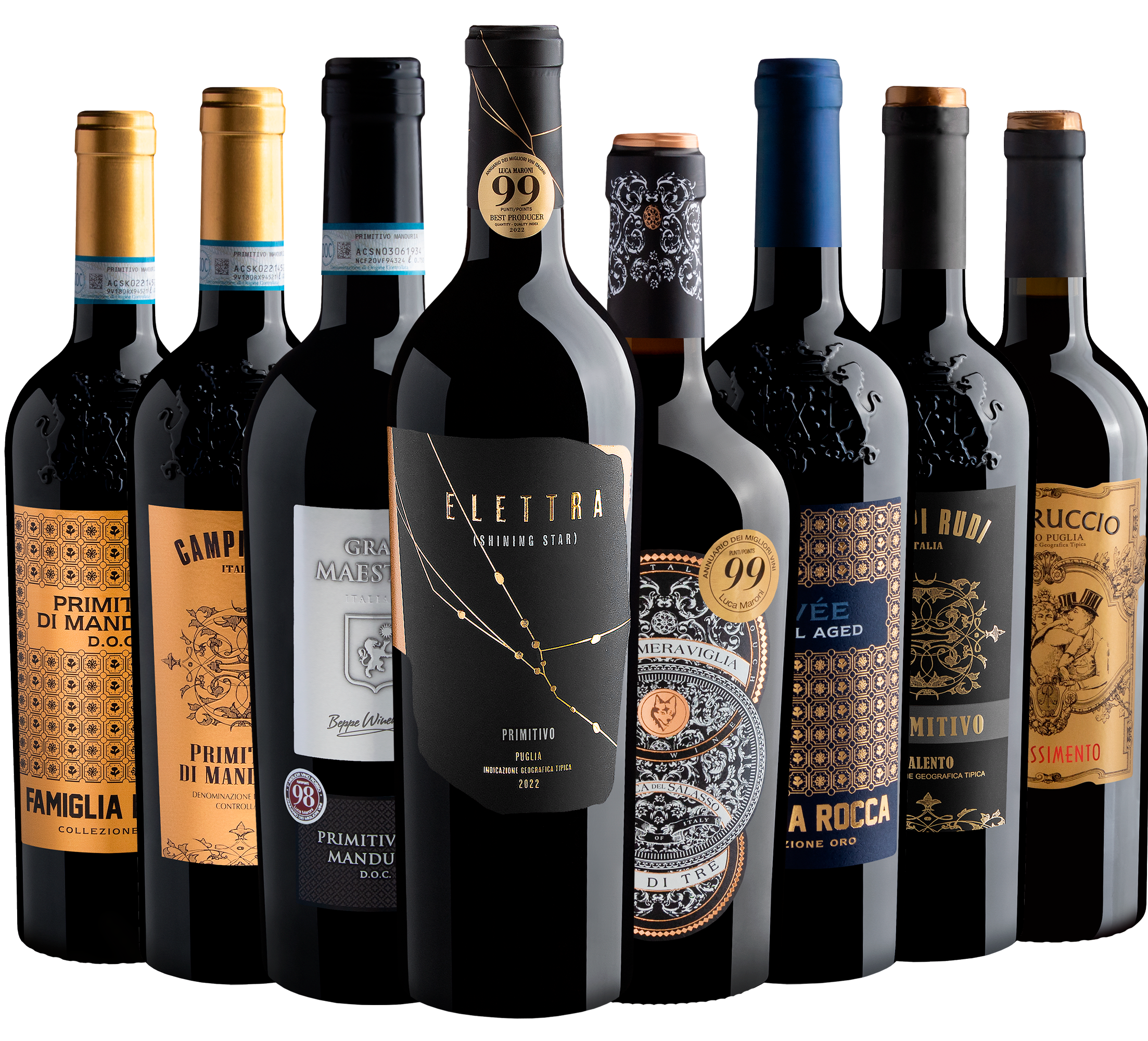Kit 8 Tintos Italianos 94+ Pontos