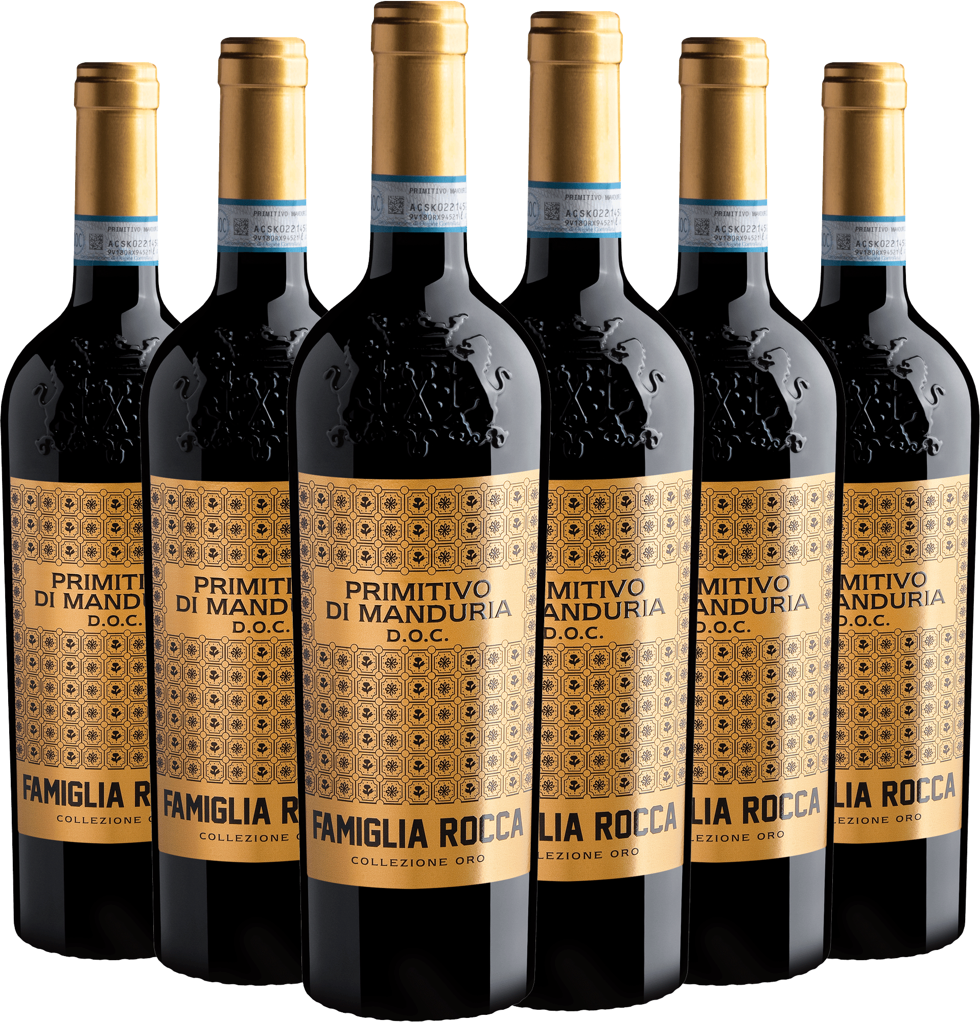 Kit 6 Famiglia Rocca Collezione Oro Primitivo di Manduria DOC