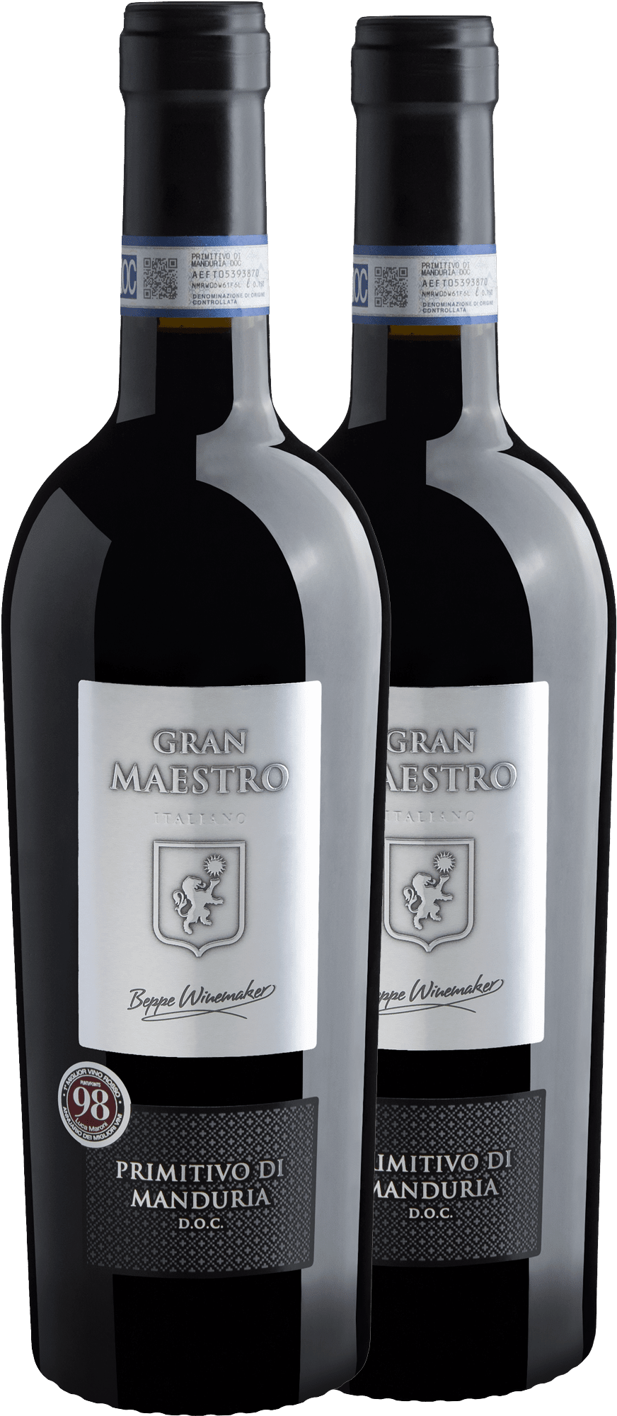 Kit 2 Gran Maestro Primitivo di Manduria DOC