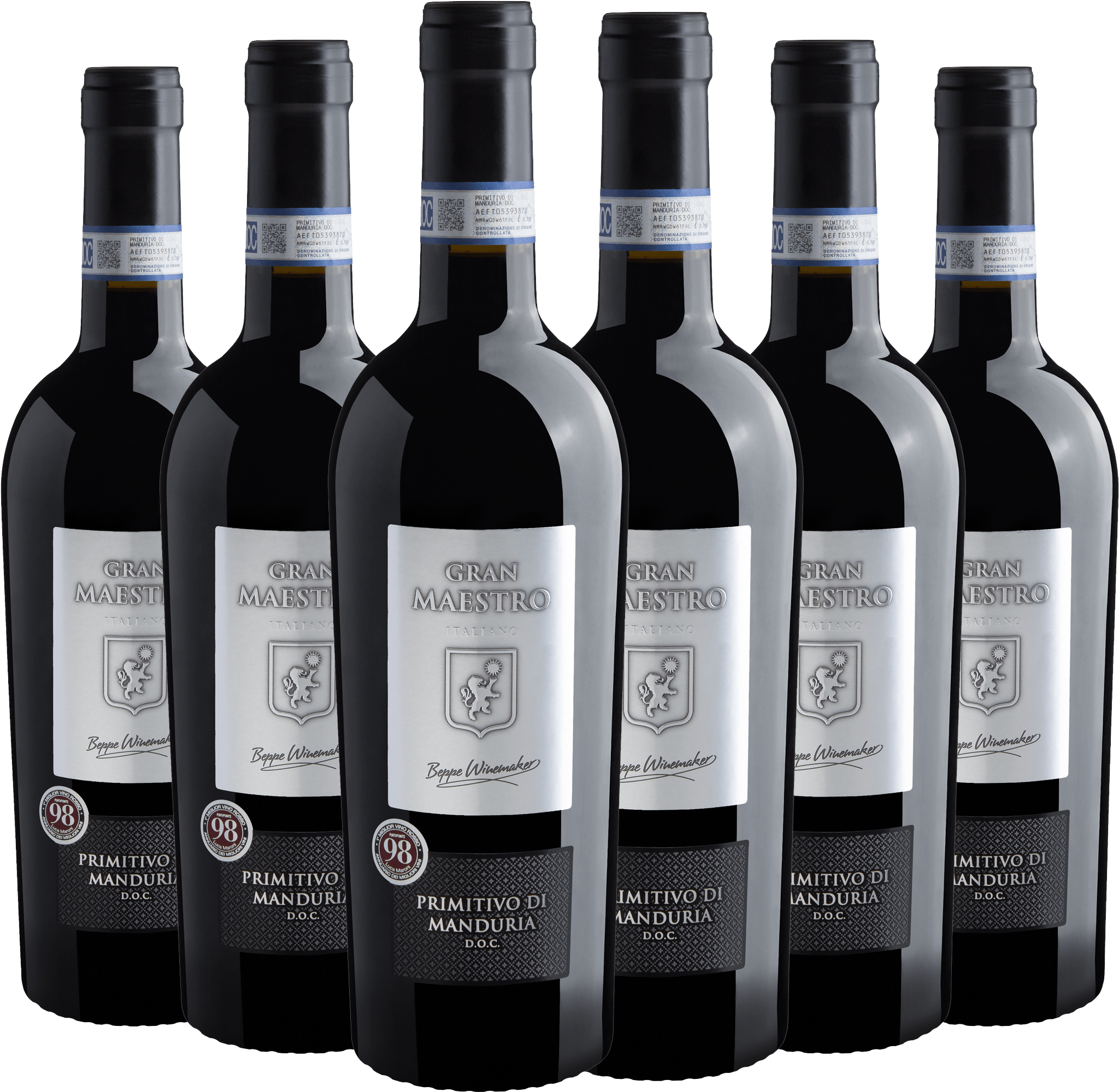 Kit 6 Gran Maestro Primitivo di Manduria DOC