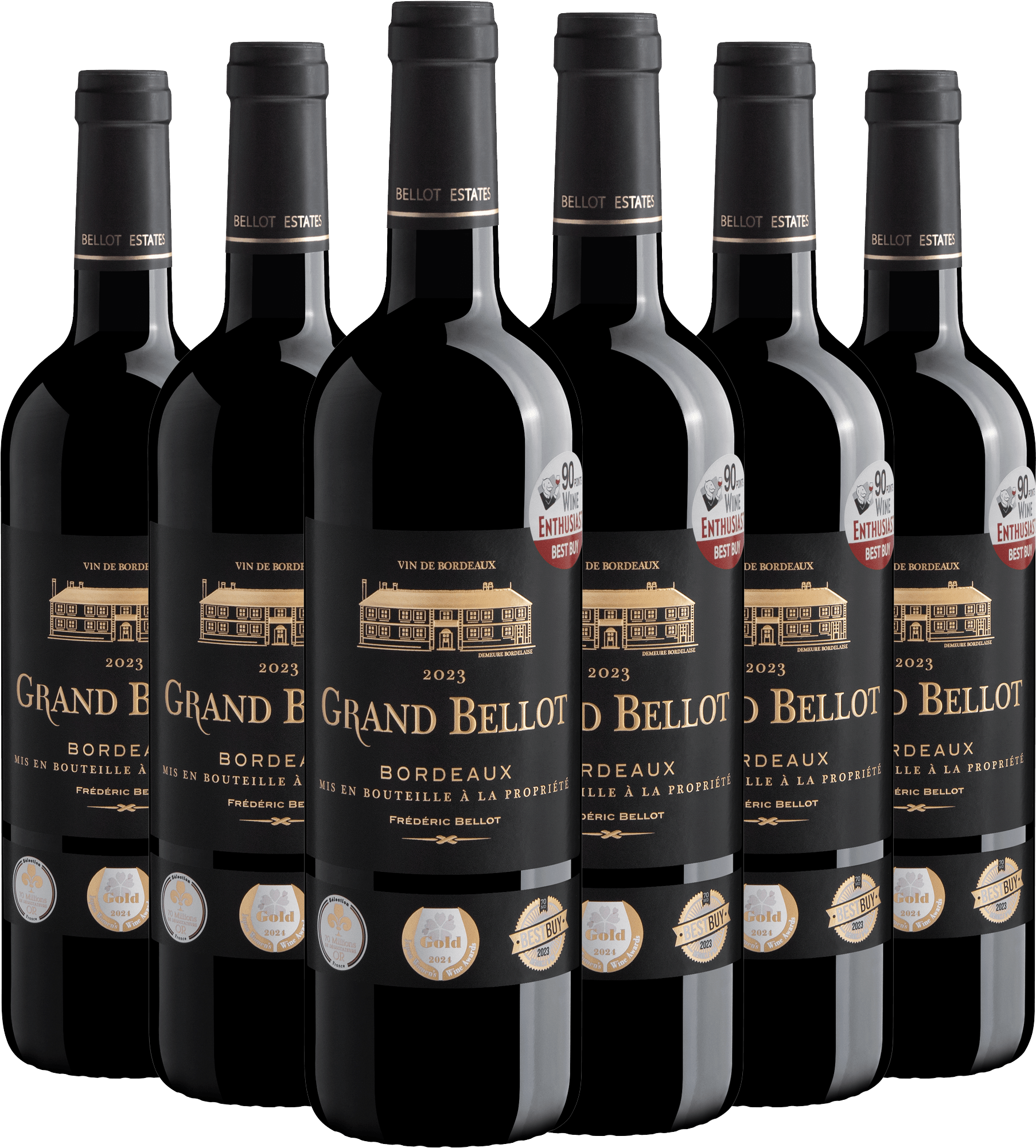 Kit 6 Grand Bellot Bordeaux AOC