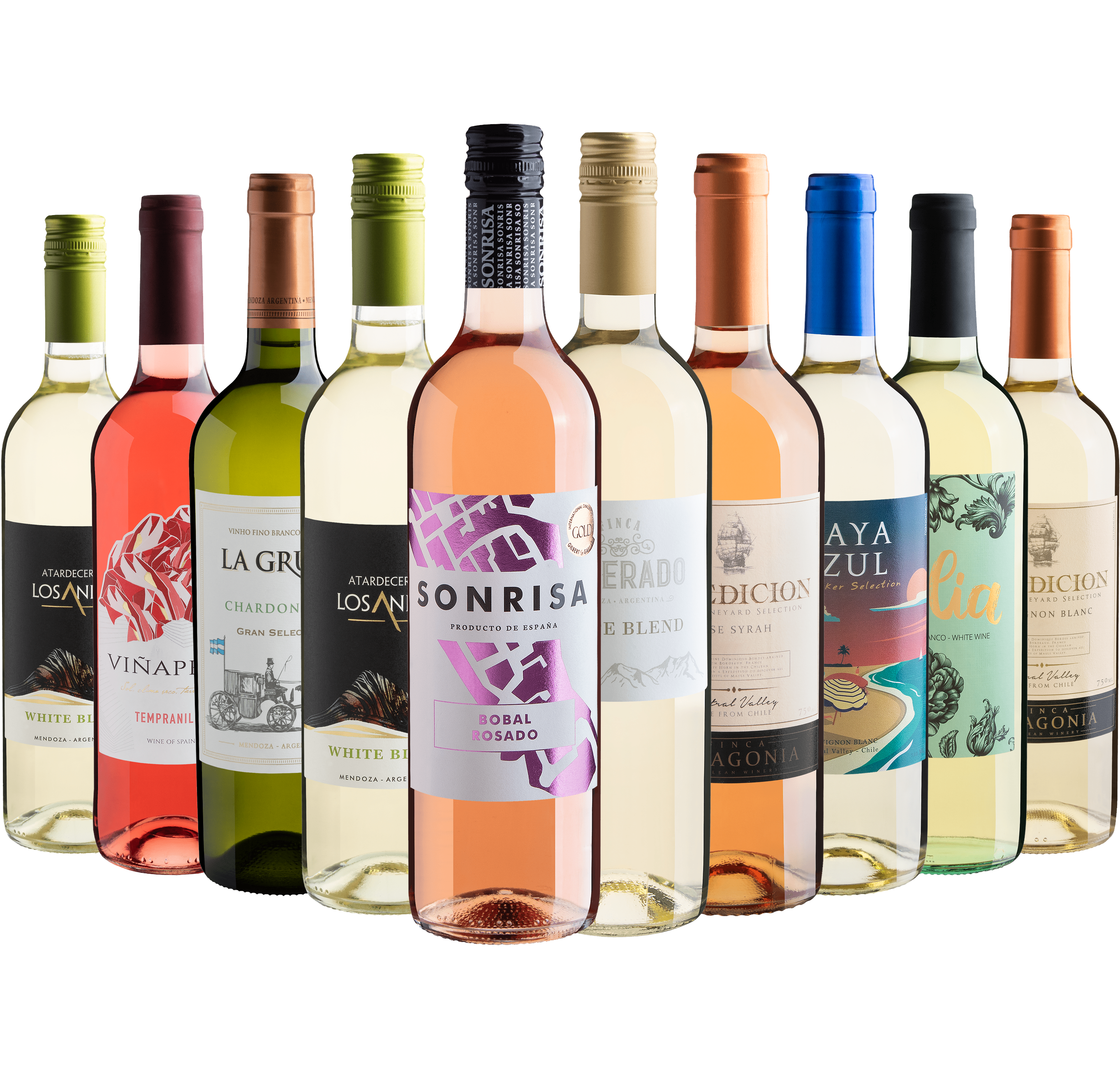 Kit 10 Vinhos Refrescantes