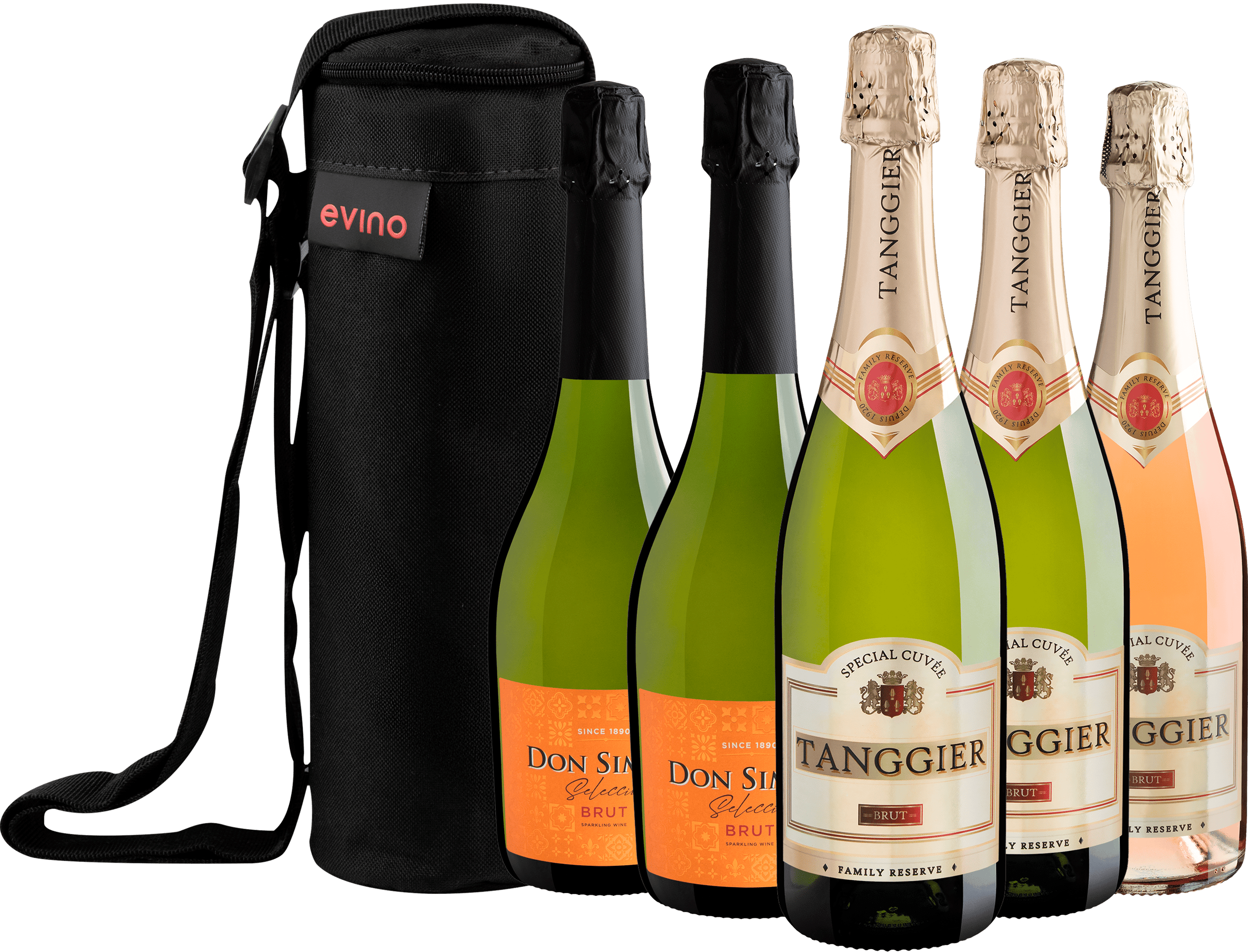 Kit 5 Espumantes + Bolsa Exclusiva