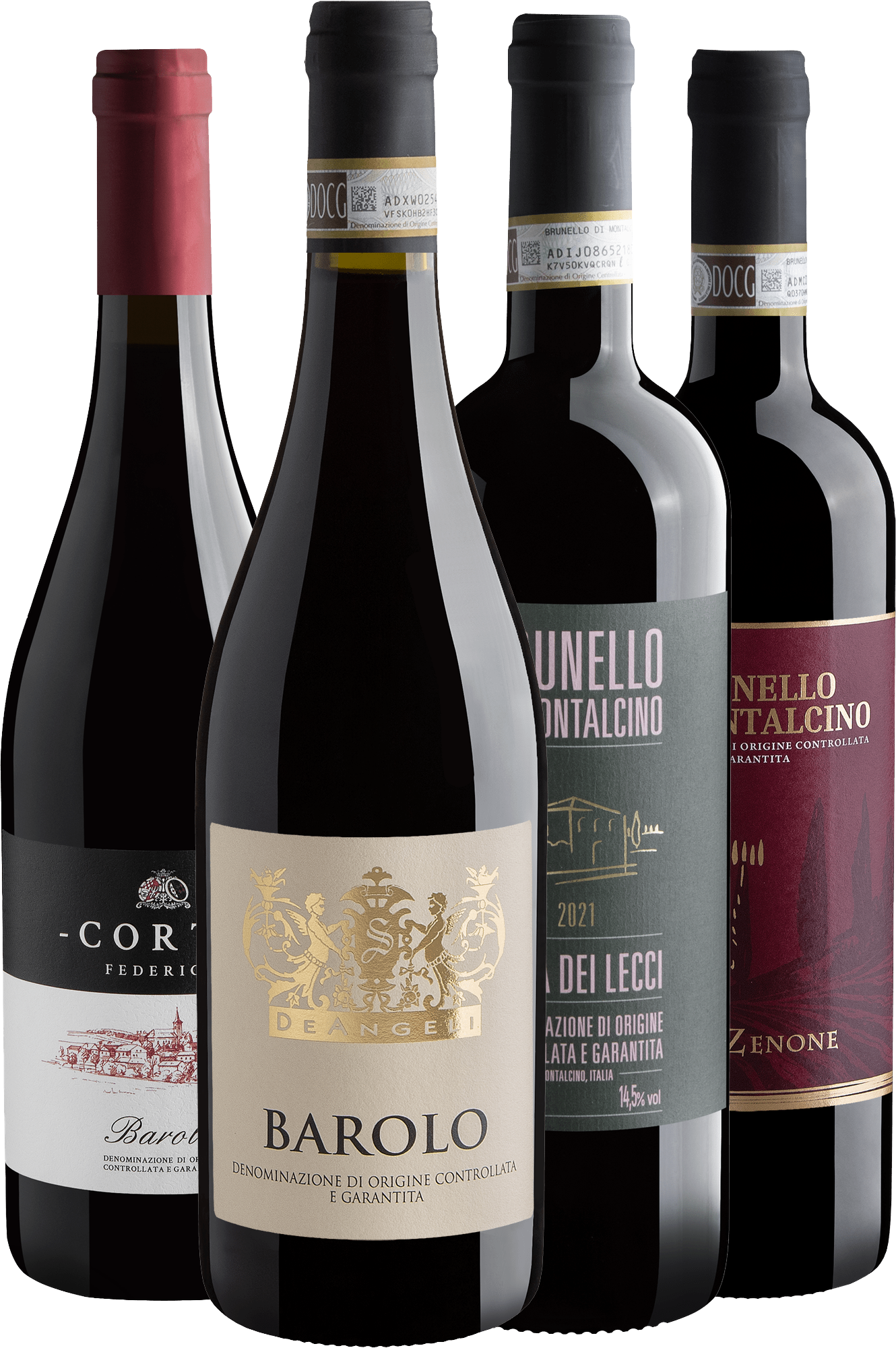 Kit Italianos Notáveis | 2 Brunellos di Montalcino + 2 Barolos