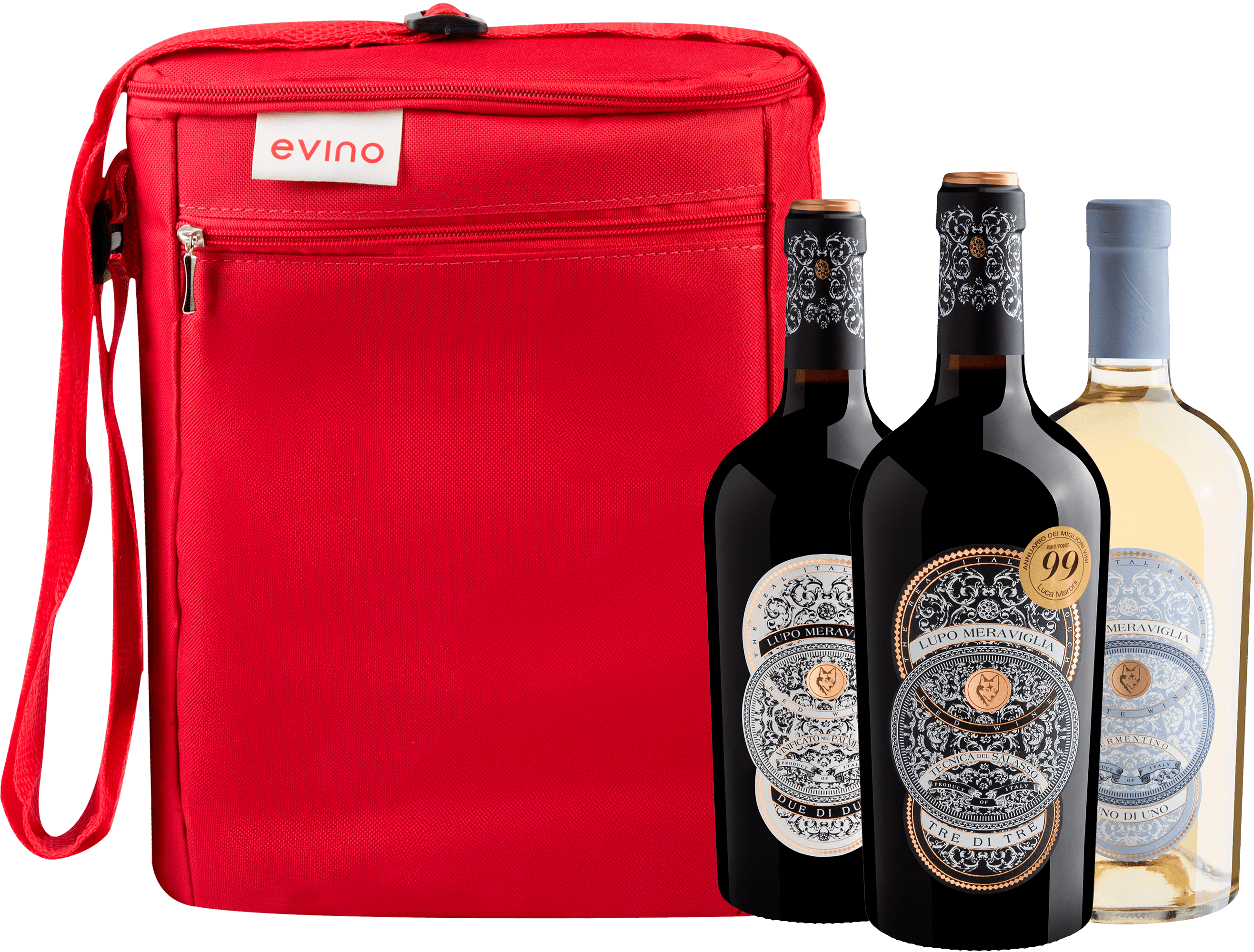 Kit Família Lupo Meraviglia | 3 garrafas + Bolsa Exclusiva