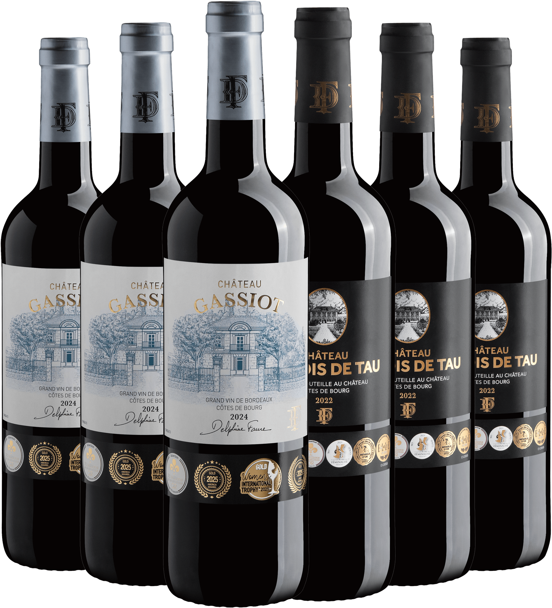 Kit Bordeaux | 3 Château Gassiot + 3 Château du Bois de Tau
