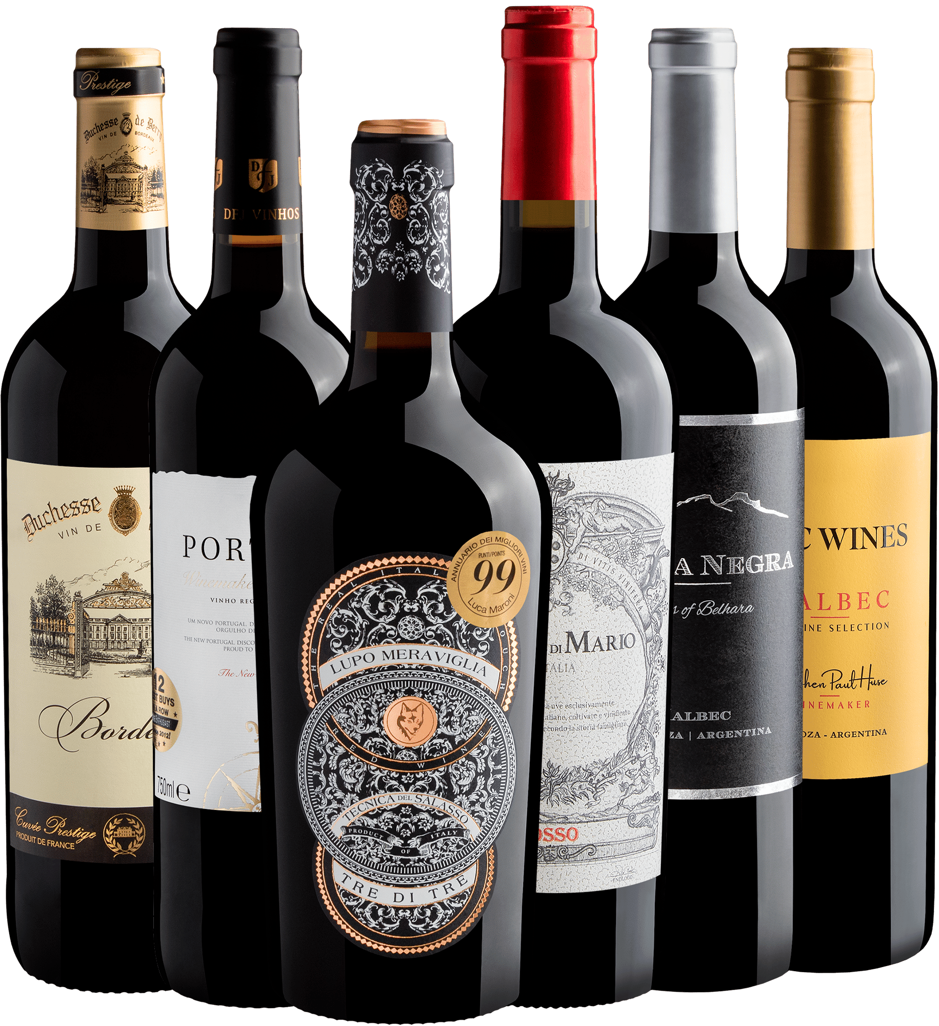 Kit 6 Best Sellers com Lupo Meraviglia Tre di Tre