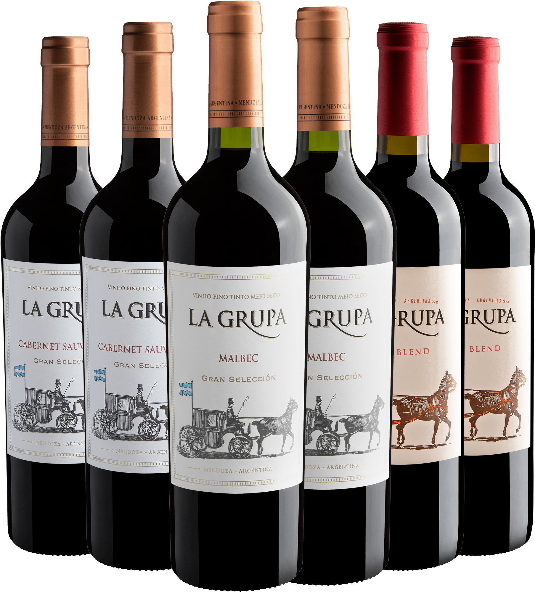 Kit La Grupa | 2 Cabernet Sauvignon + 2 Malbec + 2 Red Blend
