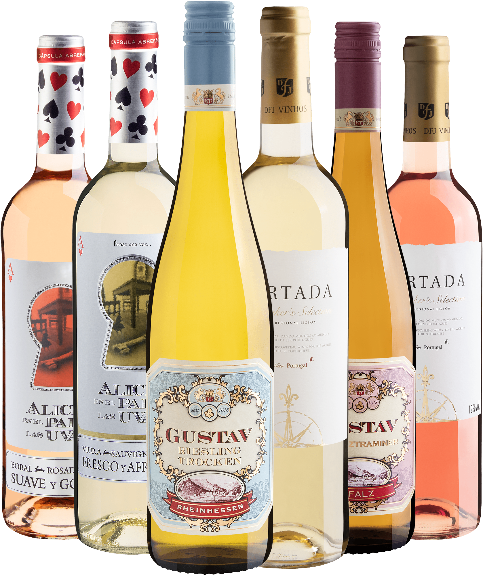 Kit 6 Vinhos Refrescantes do Velho Mundo