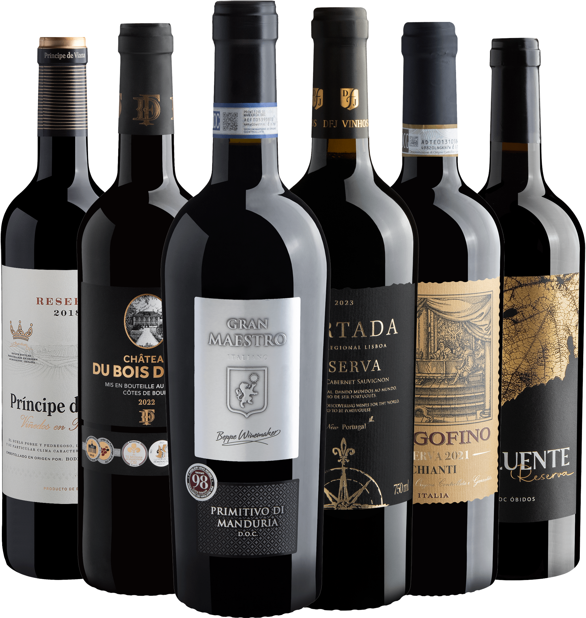 Kit 6 Vinhos Premiados do Velho Mundo