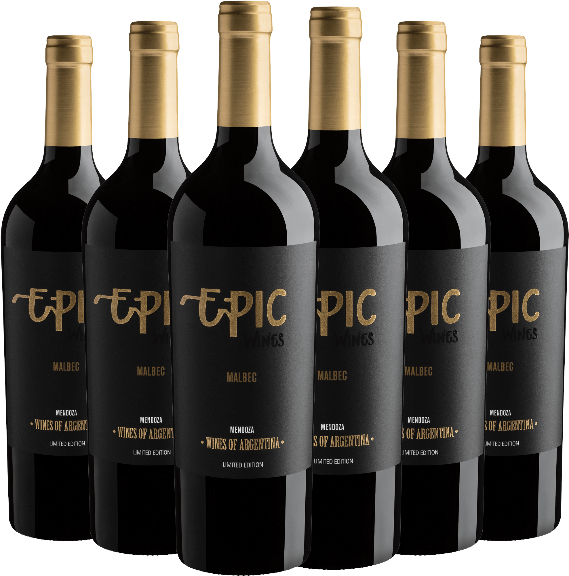 Kit 6 Epic Wines Malbec Limited Edition