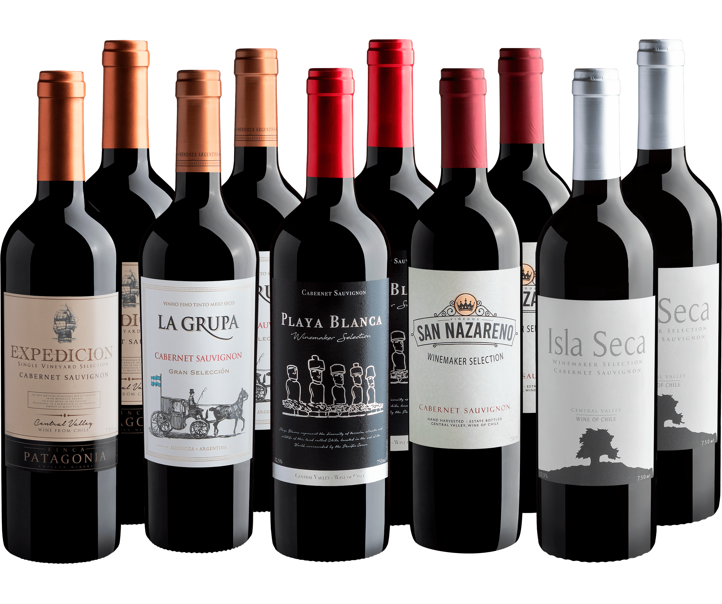 Kit 5 Cabernets Sauvignons em Dobro