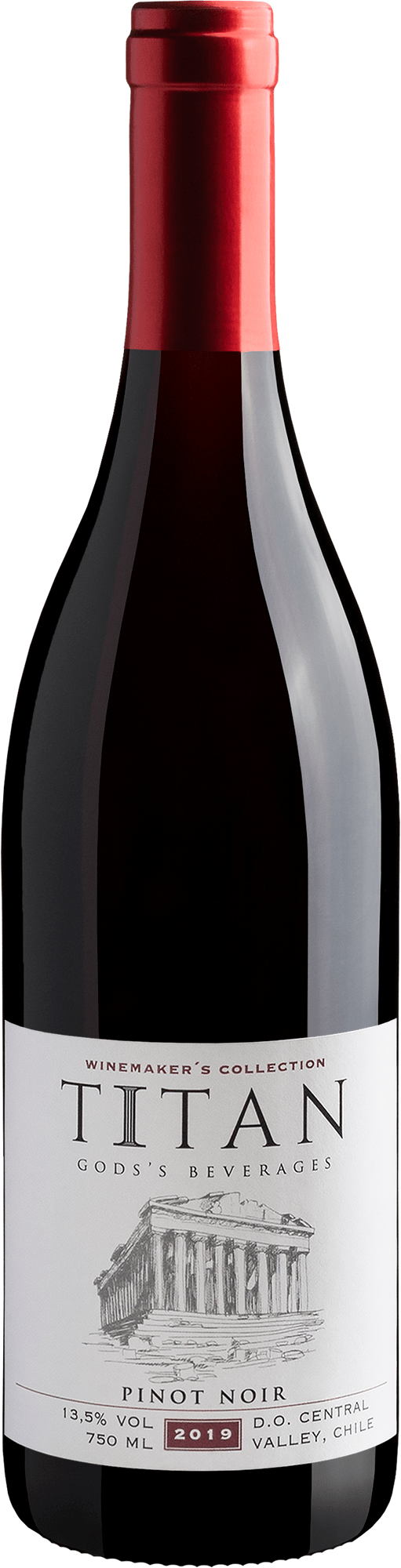 Titan God's Beverages Winemaker’s Collection Pinot Noir Central Valley D.O. 2019