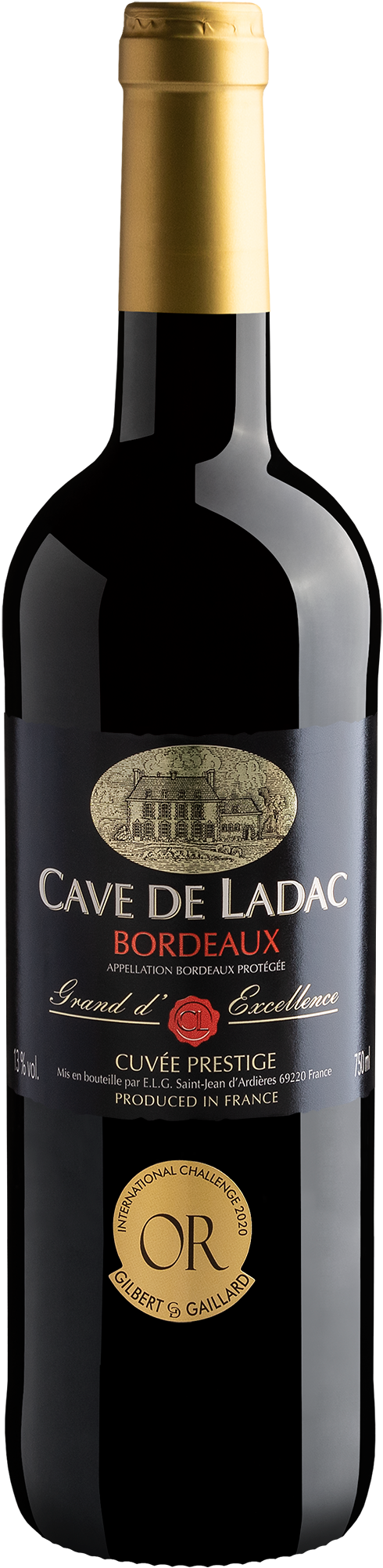 Cave de Ladac Grand d'Excellence Cuvée Prestige Bordeaux AOP 2019