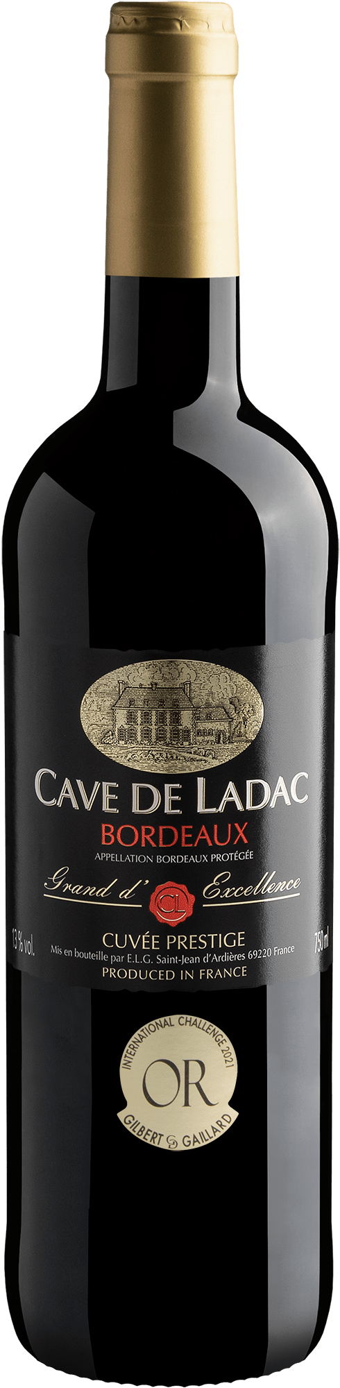 Cave de Ladac Grand d'Excellence Cuvée Prestige Bordeaux AOP 2021