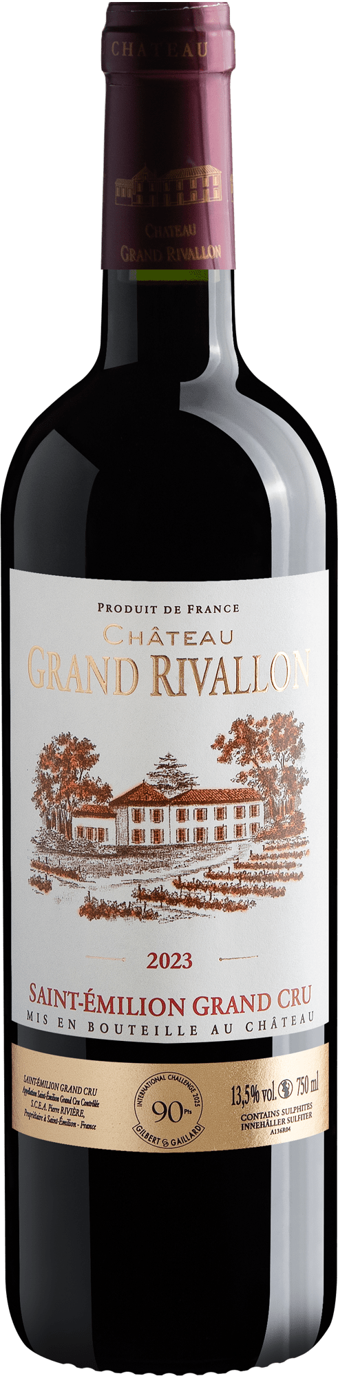 Château Grand Rivallon Saint-Émilion Grand Cru AOC 2023