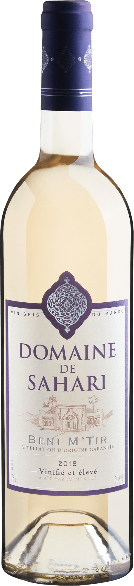Domaine de Sahari Vin Gris du Maroc Beni M'Tir AOG 2018