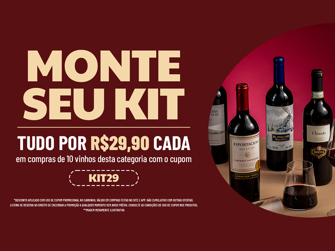 MONTE SEU KIT | 10 garrafas por R$299