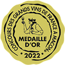 Medalha de ouro Concurso Grandes Vinhos da França Macon 2022