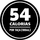 Selo 54  calorias por taça (100 mL)