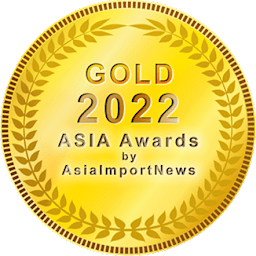 Medalha de Ouro Asia Awards by Asia Import News 2022